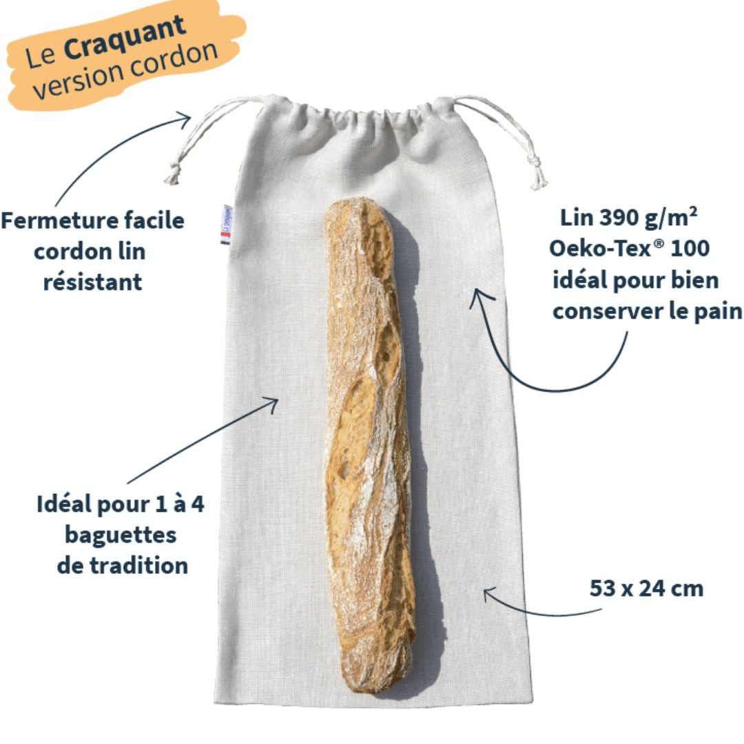 Sac à pain beige Le Craquant - Les Extra-Ordinaires