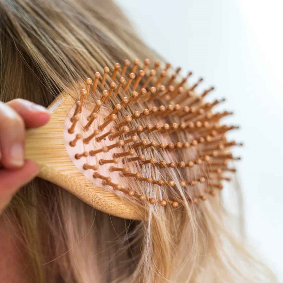 Brosse en bois cheveux fins à Picos en Bois, 100% naturel et vegan.