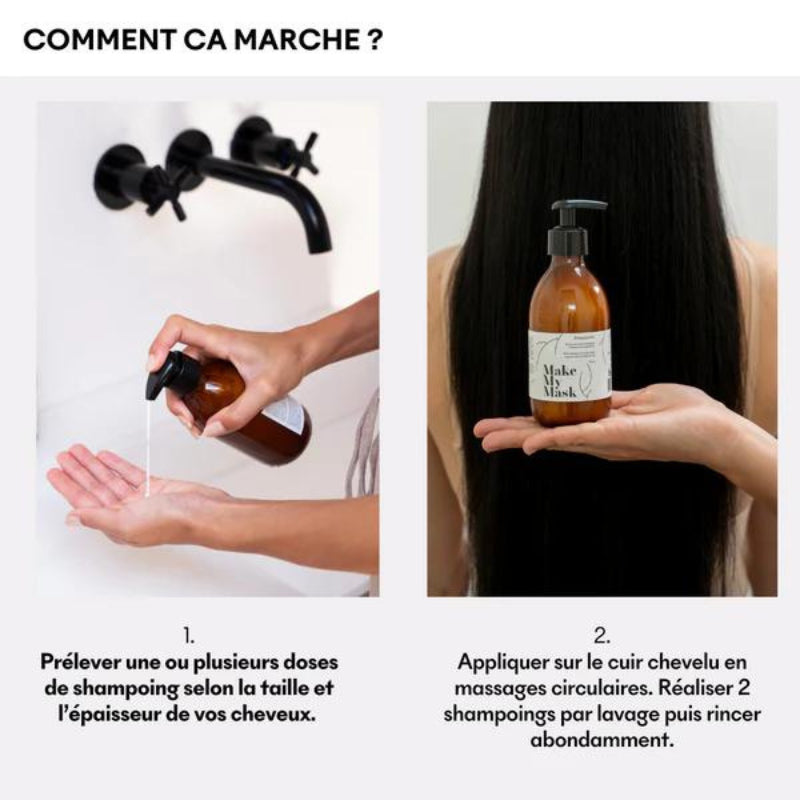 Shampoing Naturel pH5 - 240 ml - Makemymask - Made In France