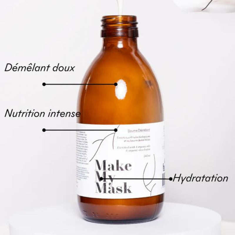 Baume Démêlant Naturel - 240 ml - MakeMyMask - Made In France