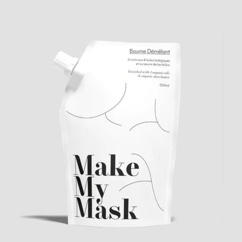 Eco-Recharge Baume Démêlant Naturel - 500 ml - MakeMyMask - Made In France