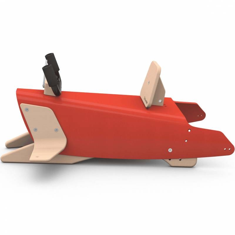 Bascule + porteur Avion 4 en 1 rouge