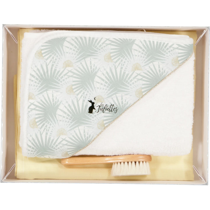 Coffret cadeau cape de bain + Langue palme