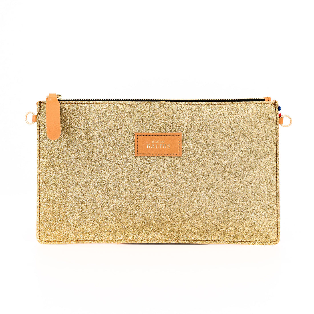 Pochette paillette doré