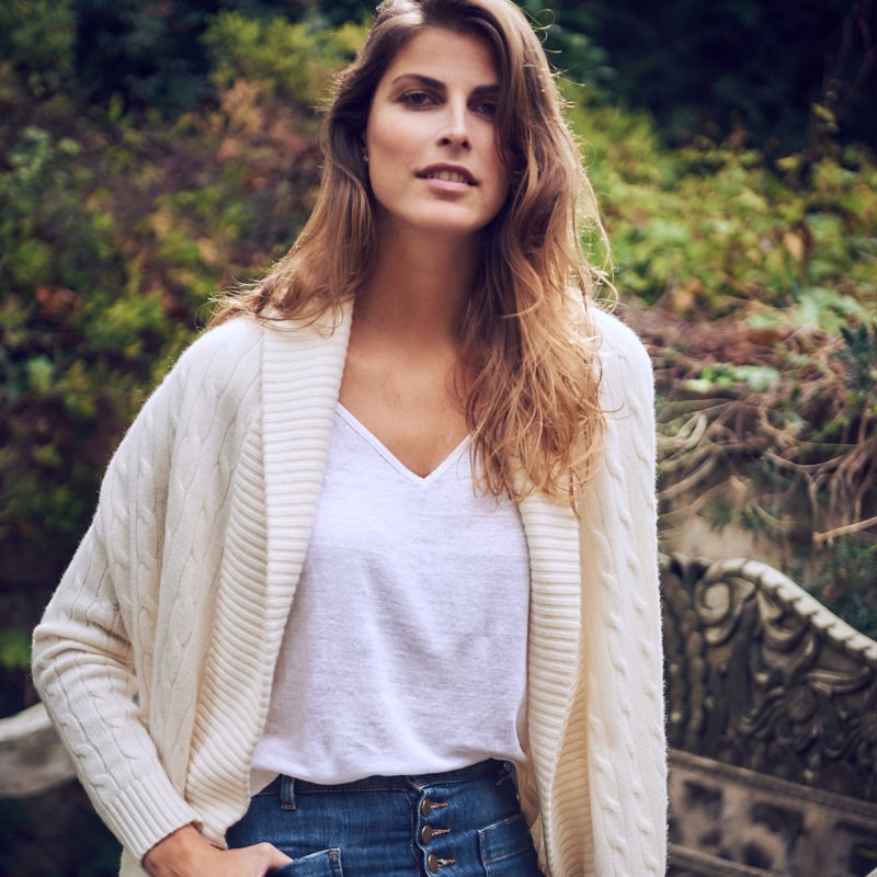 T-shirt en lin femme blanc made in france