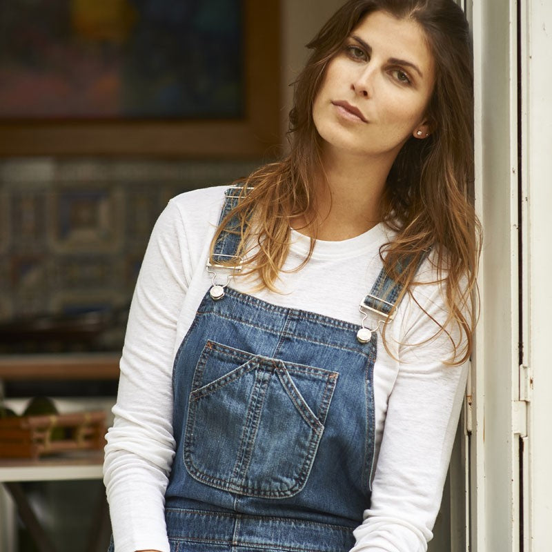 T-shirt en lin blanc femme