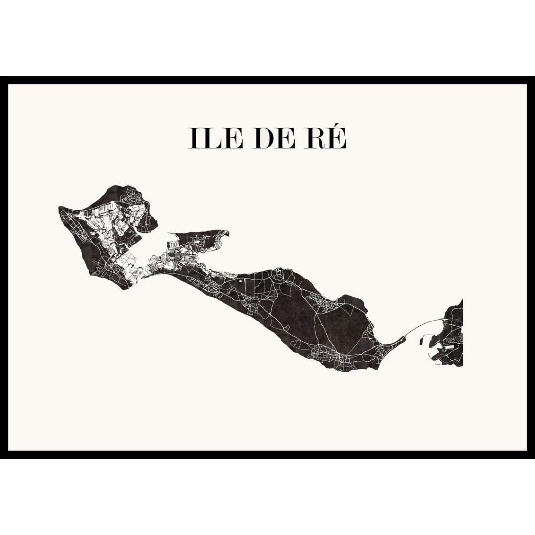 Carte Design de l’ile de RE