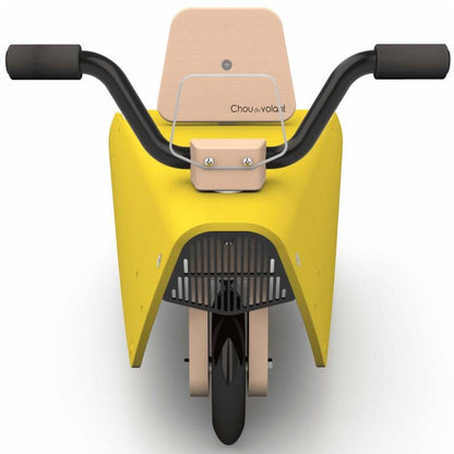 Draisienne moto jaune