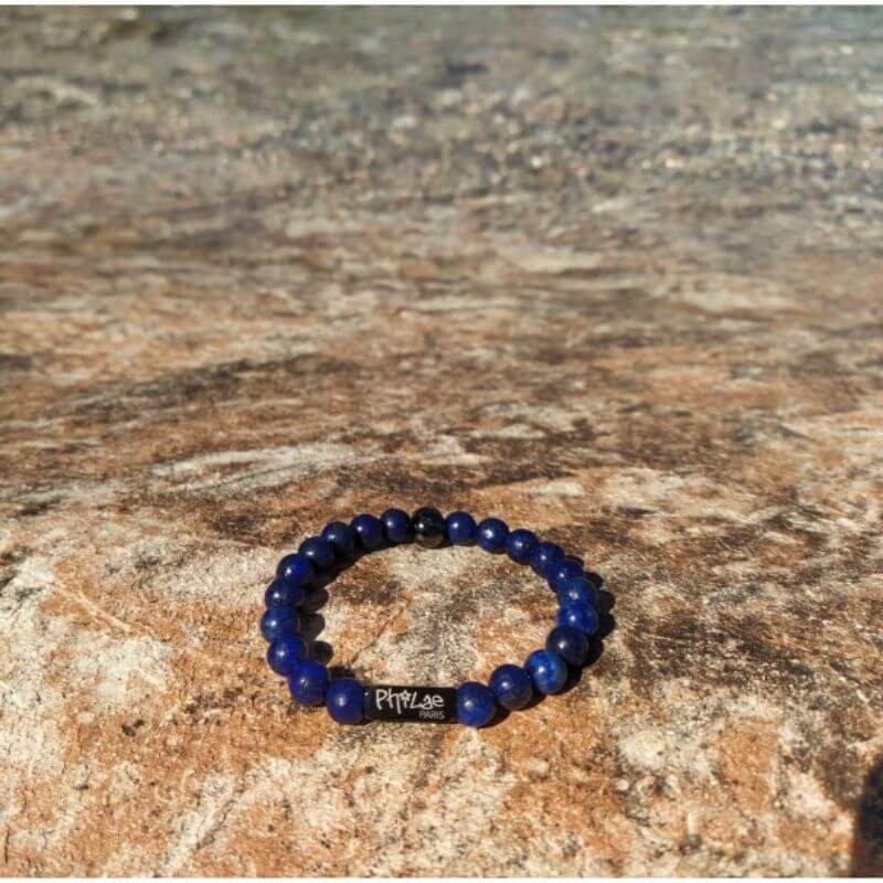 Bracelet bleu en lapis lazuli