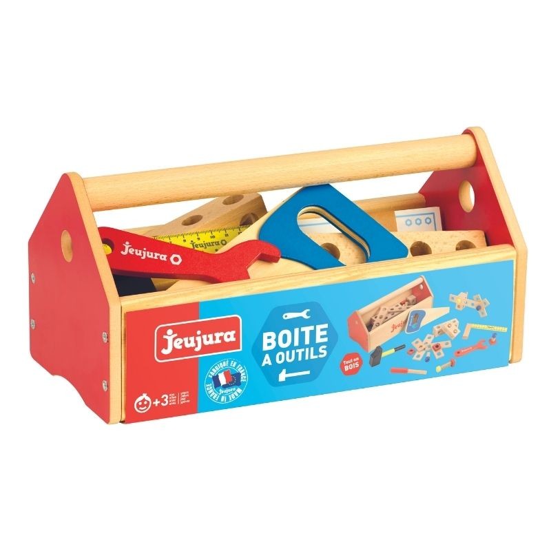 Boîte à outils en bois - jouet français