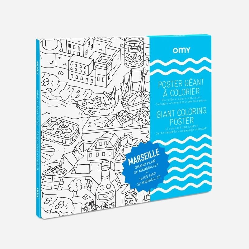 Marseille Poster à colorier