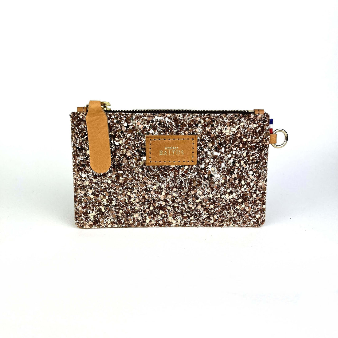 Pochette Jade Paillette Champagne