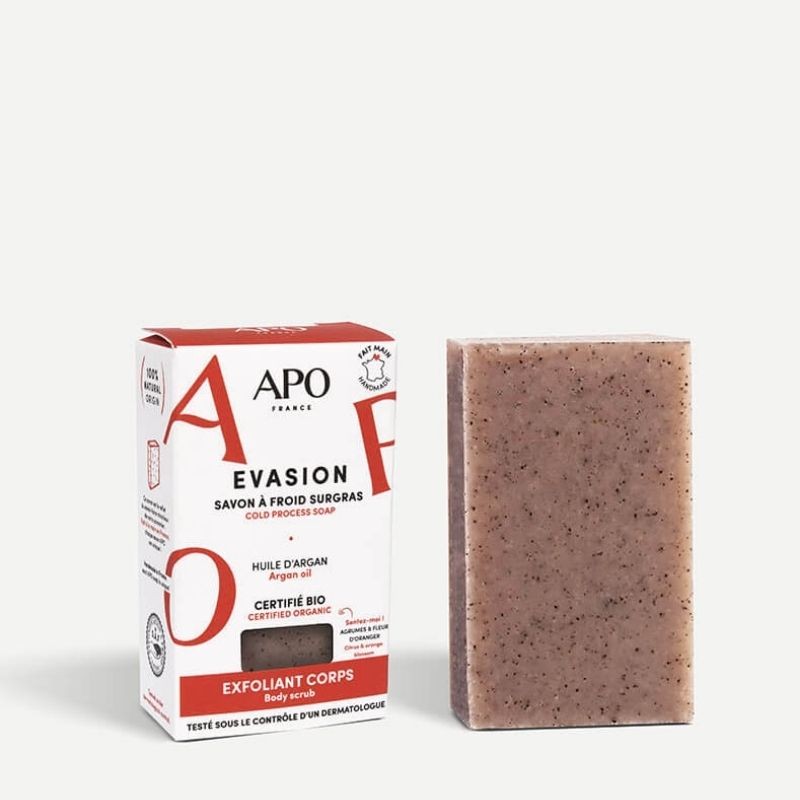 Savon bio exfoliant pour le corps - APO France