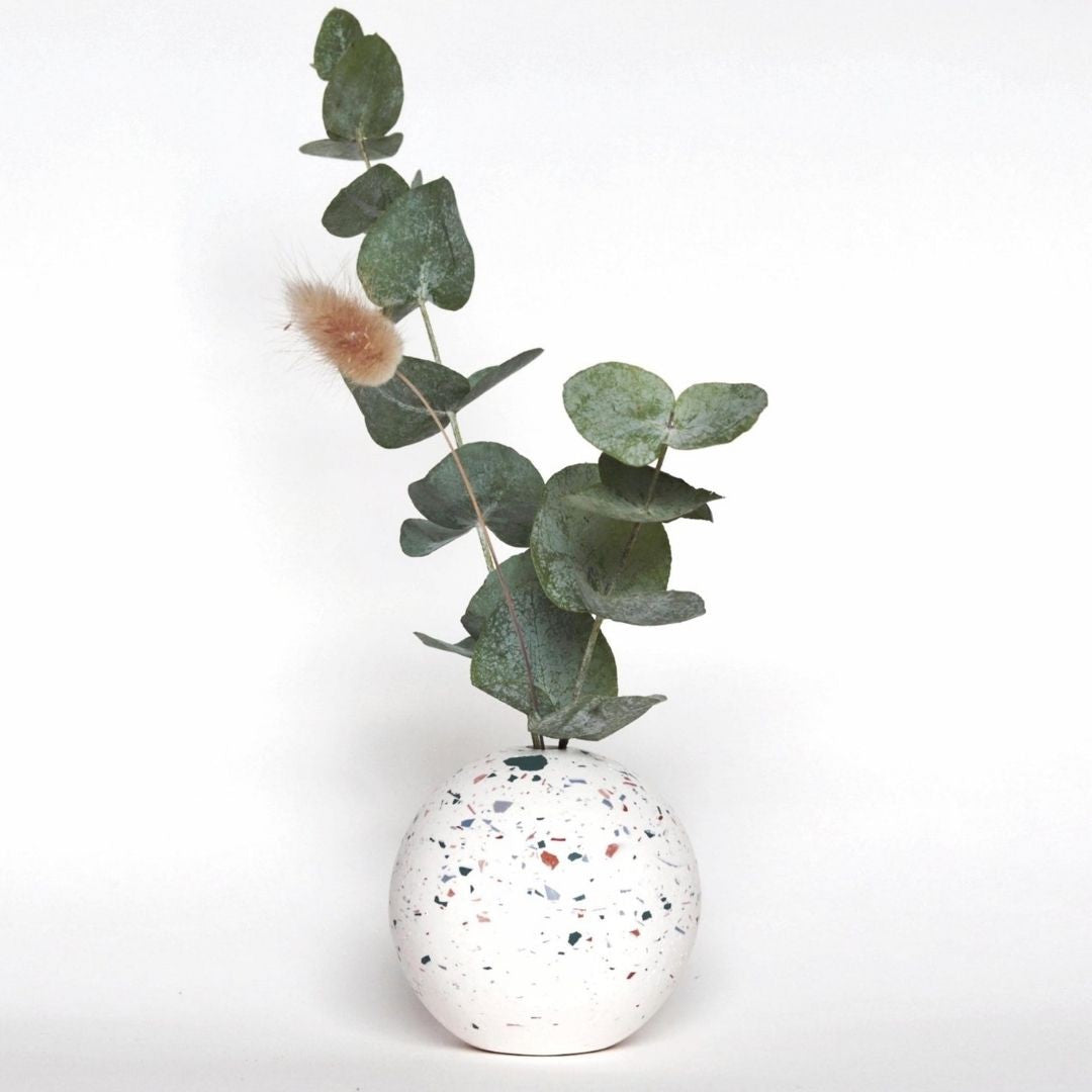 Vase boule terrazzo salie - Maison Palomita