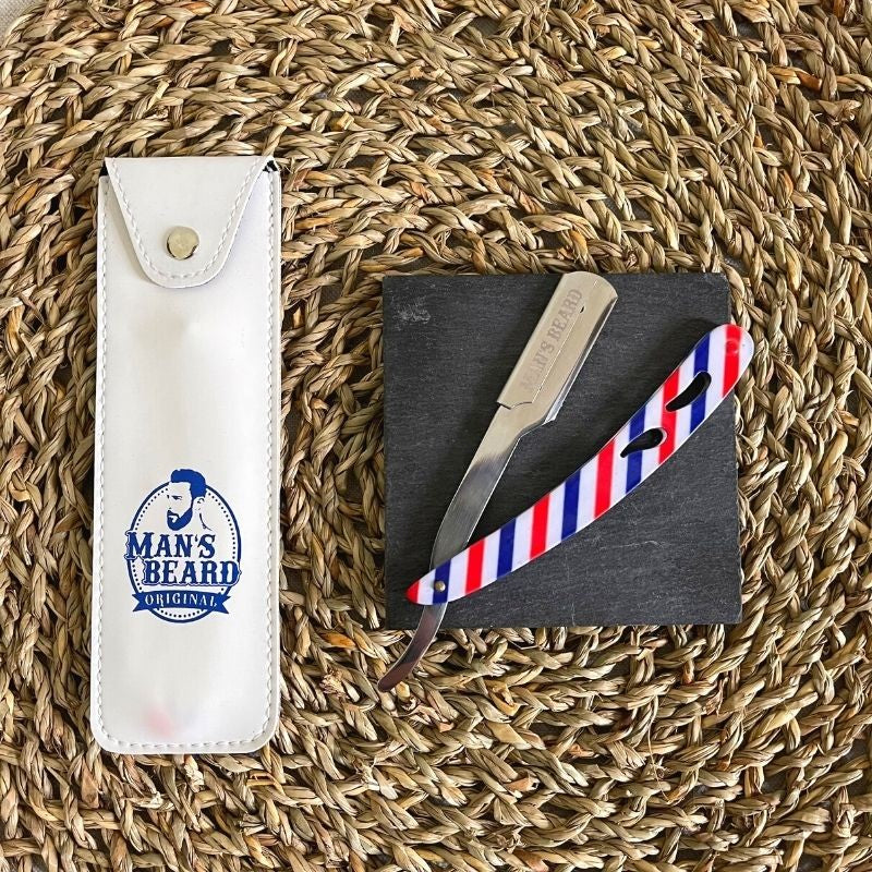 Shavette bleu blanc et rouge - Man&