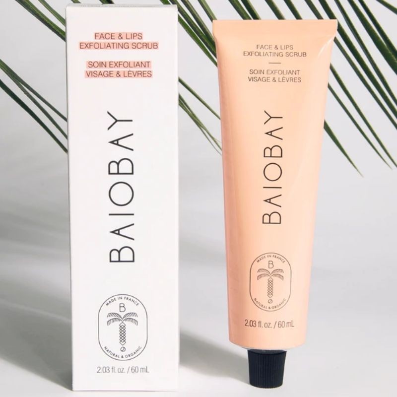 Soin Exfoliant Visage et Lèvres 100% naturel - cosmétique bio et végan Baiobay