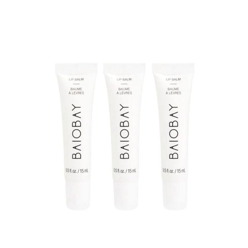 Lot de 3 Baumes à Lèvres 100% naturel - cosmétique bio et végan Baiobay