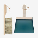 Coffret pelle et balayette bleu paon "Clynk" - Andrée Jardin