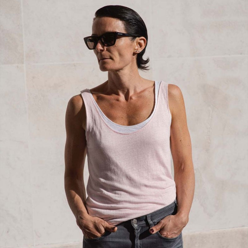 Débardeur en lin "Lintemporel" mode Femme made in France - Splice Paris