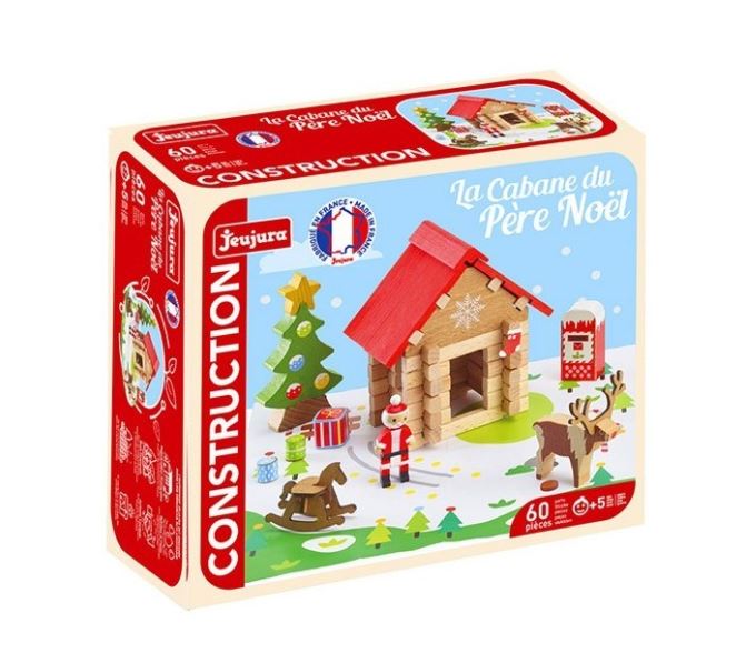 Boite de jeu de construction maison du Père Noel jeu jura