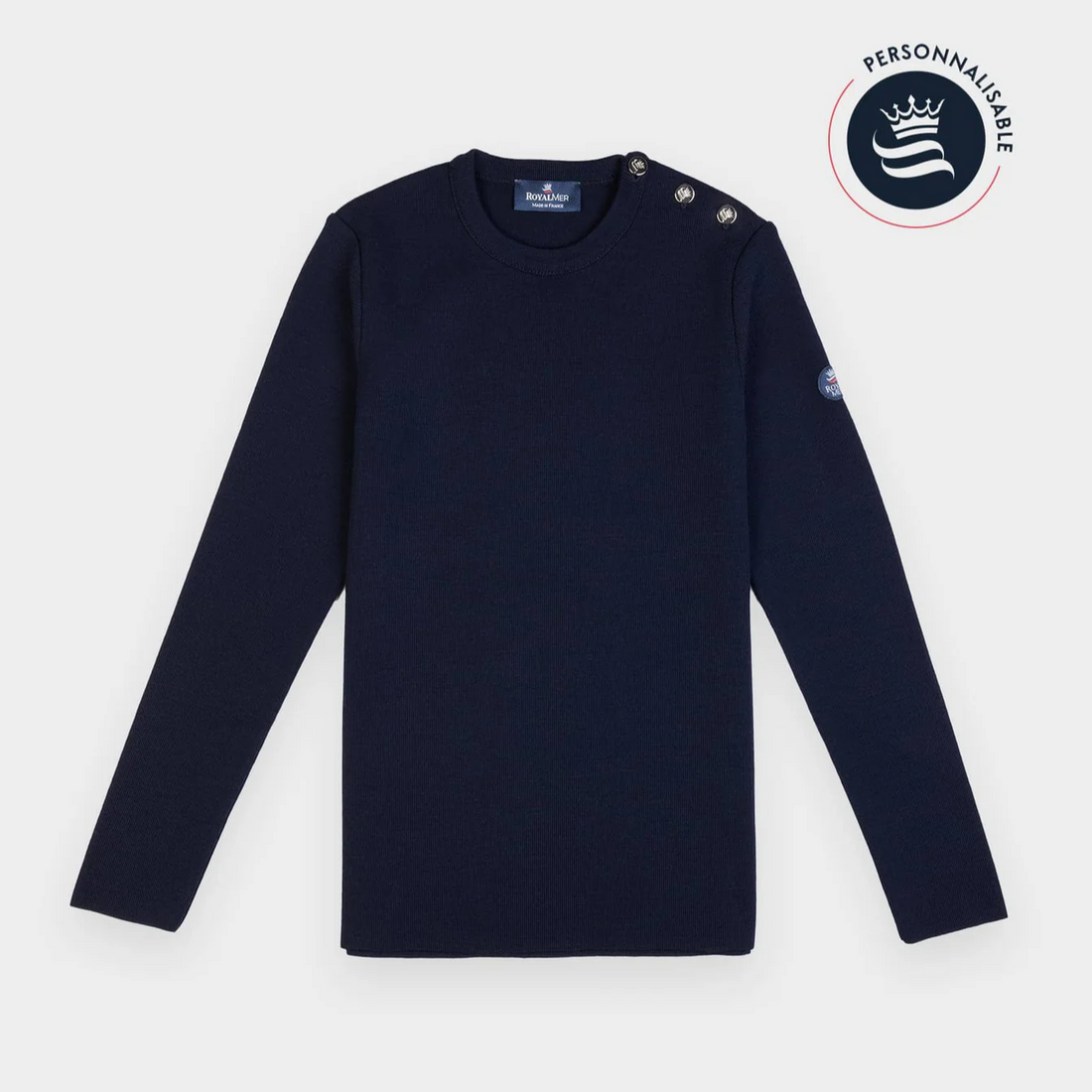 Pull marin uni KLASEL UF1 bleu marine