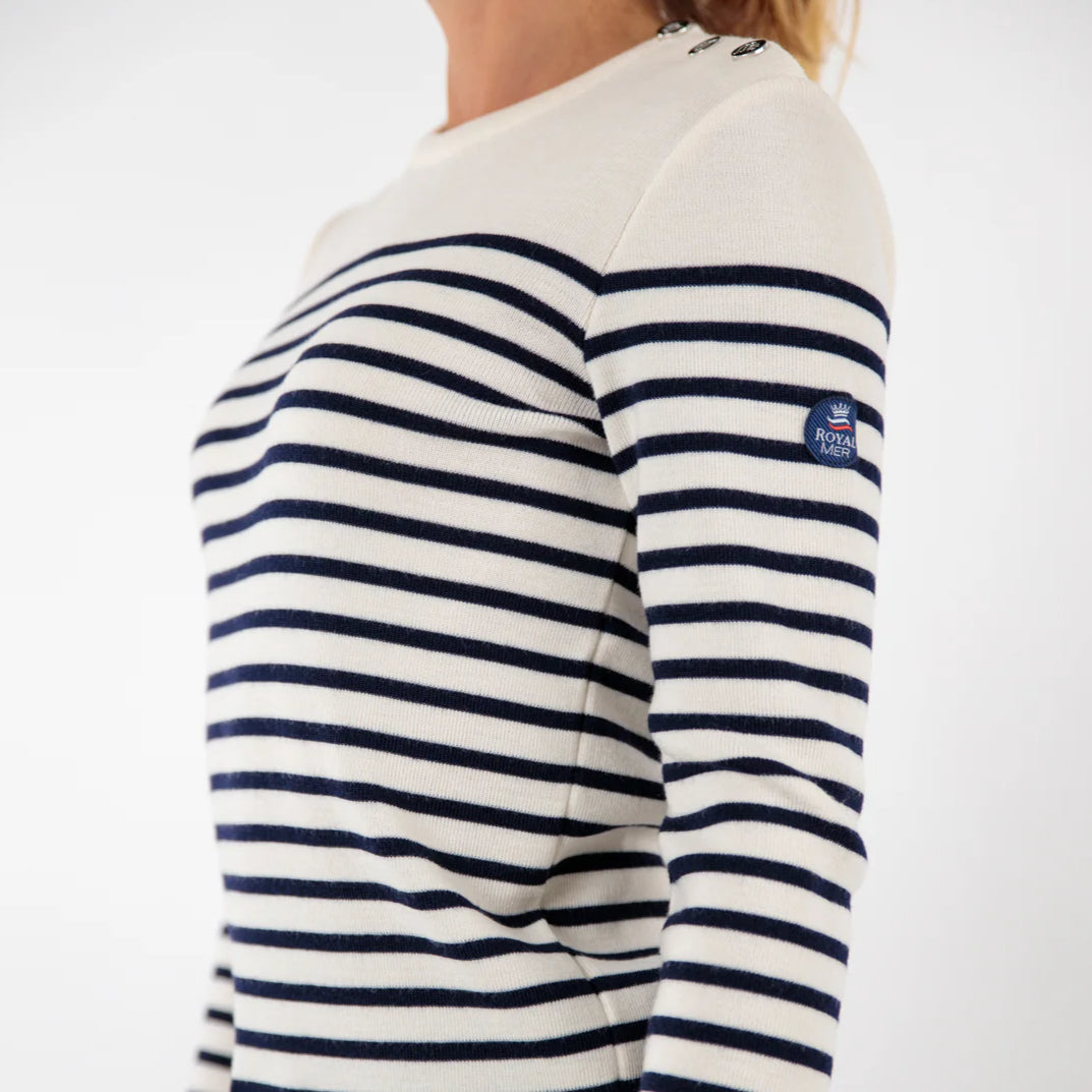 Pull en maille côtelée - Blanc/rayé - ENFANT | H&M FR Pull en maille côtelée - Blanc/rayé - ENFANT | H&M FR