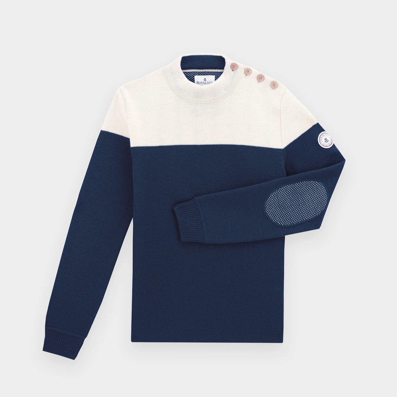 Pull Marin Bicolore - Roland BLEU M CHINE/ECRU