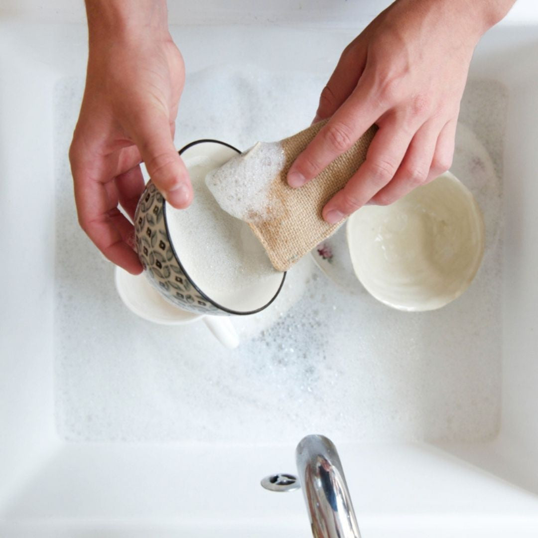 éponge lavable z&amp;ro déchet en coton biologique - made in France - maison green 
