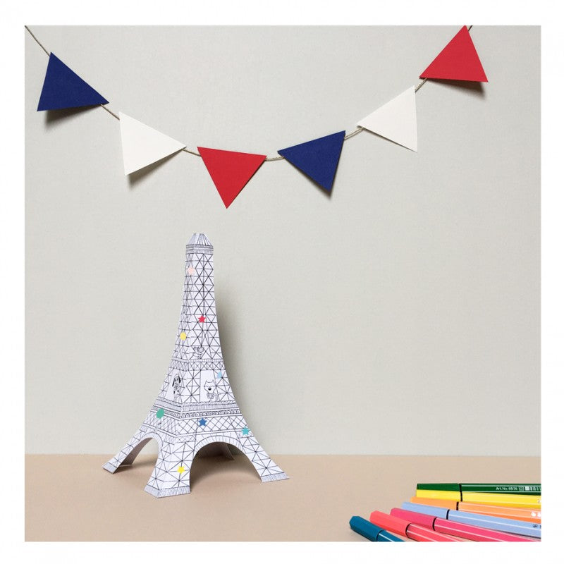 Kit créatif pour enfant Tour Eiffel - Pirouette Cacahouete