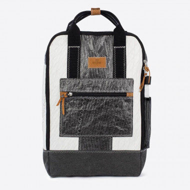 Sac à dos Wally 3Dl blanc et gris